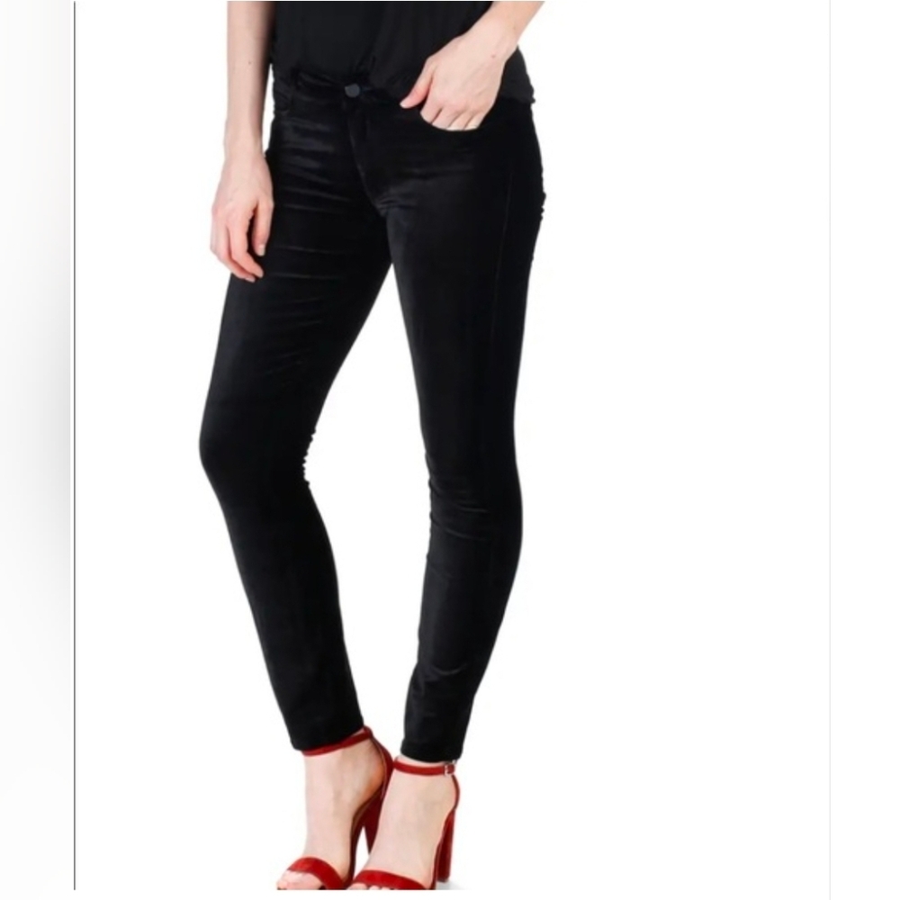 ❤️ NWOT! PAIGE DENIM VELVET VERDUGO ANKLE SKINNY JEANS IN BLACK, 8 (29)